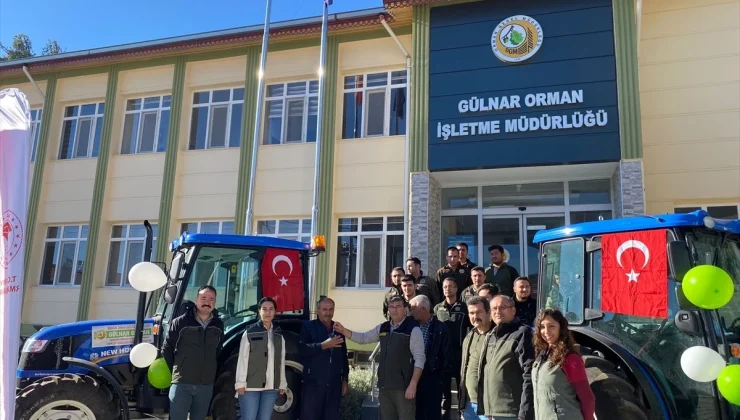 Mersin Gülnar’da ORKÖY Projesi kapsamında orman köylülerine traktör teslim edildi