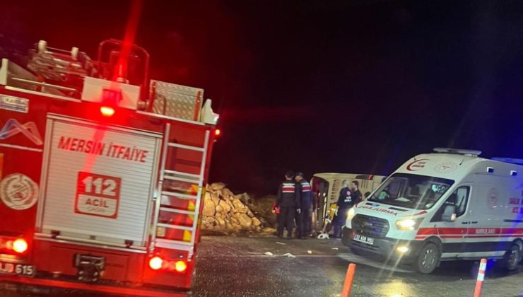 Mersin’de otobüs kazası 9 ölü 30 yaralı var